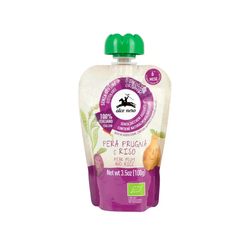ALCE NERO PUREE POIRE PRUNEAU 100G