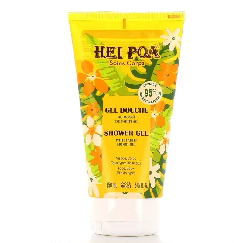 Hei Poa gel douche au monoi tahiti visage&corps 150ml