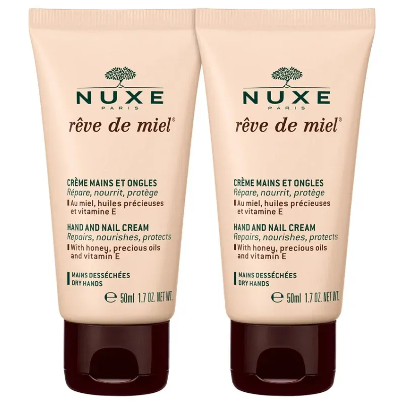 NUXE Rêve de Miel - Crème Mains et Ongles 2X50ml