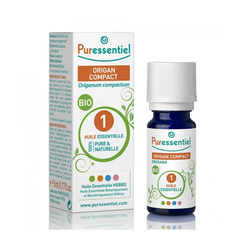 PURESSENTIEL HUILE ESSENTIELLE ORIGAN COMPACT BIO 5ML