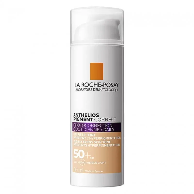 La Roche Posay ANTHELIOS PIGMENT CORRECT SPF50+ Light | Peaux Sensibles À Mixtes | 50ml