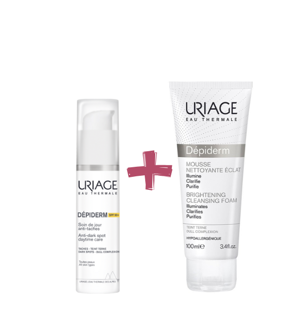 Uriage Depiderm Spf50 30ml + Depiderm Mousse Nettoyante 100ml PACK