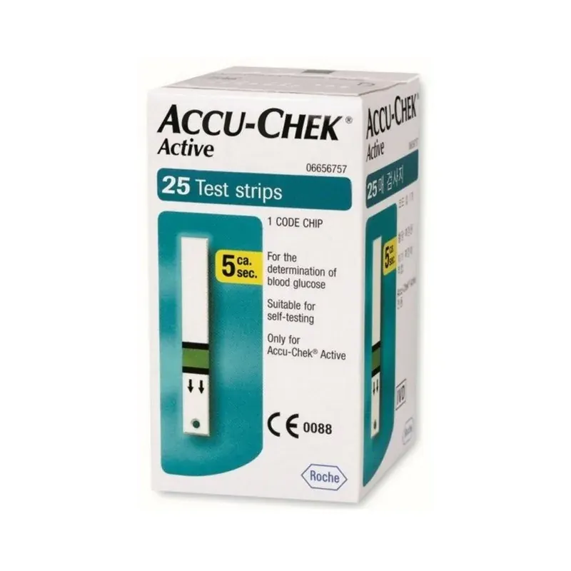 ACCU-CHEK ACTIVE BANDELETTES /25