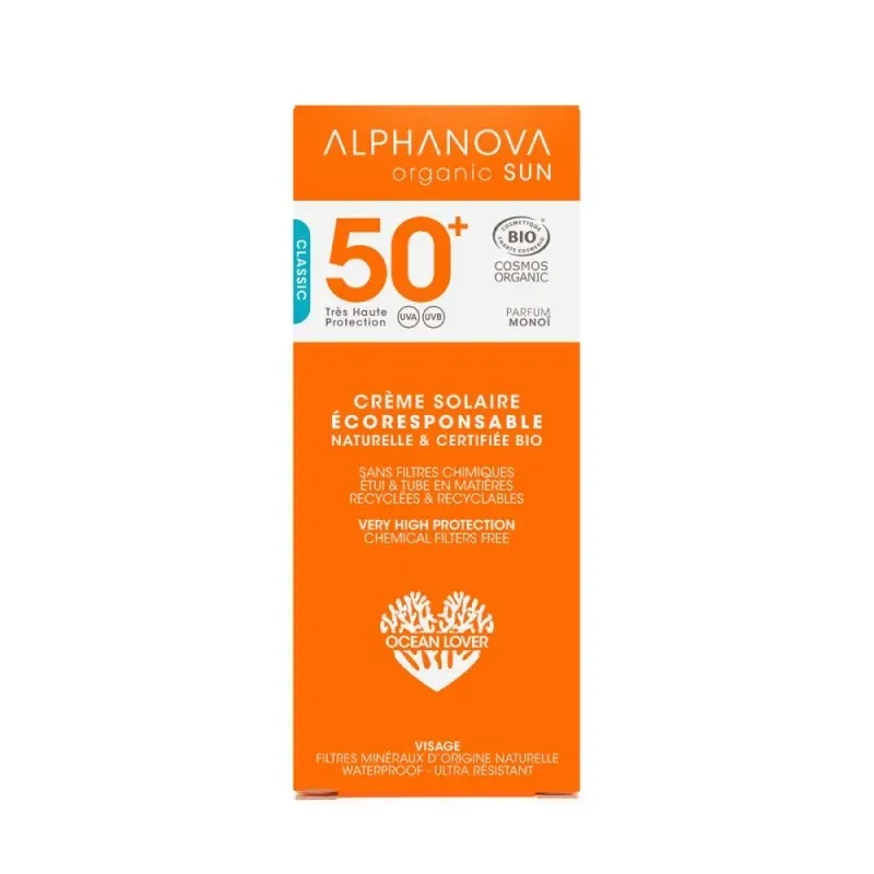 ALPHANOVA CREME SOLAIRE SPF50+ BIO (50g)