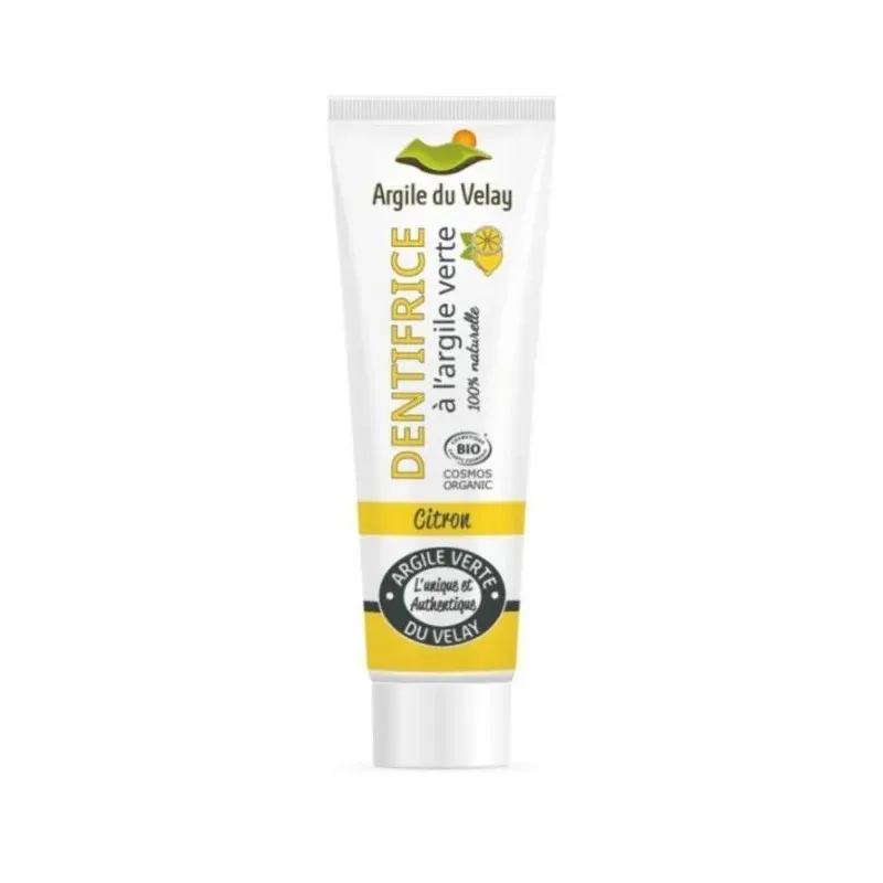 Argile du Velay DENTIFRICE ARGILE VERTE CITRON 75ML