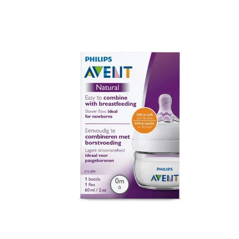 Avent Biberon Natural 0m 60ml Scf039/17 Single