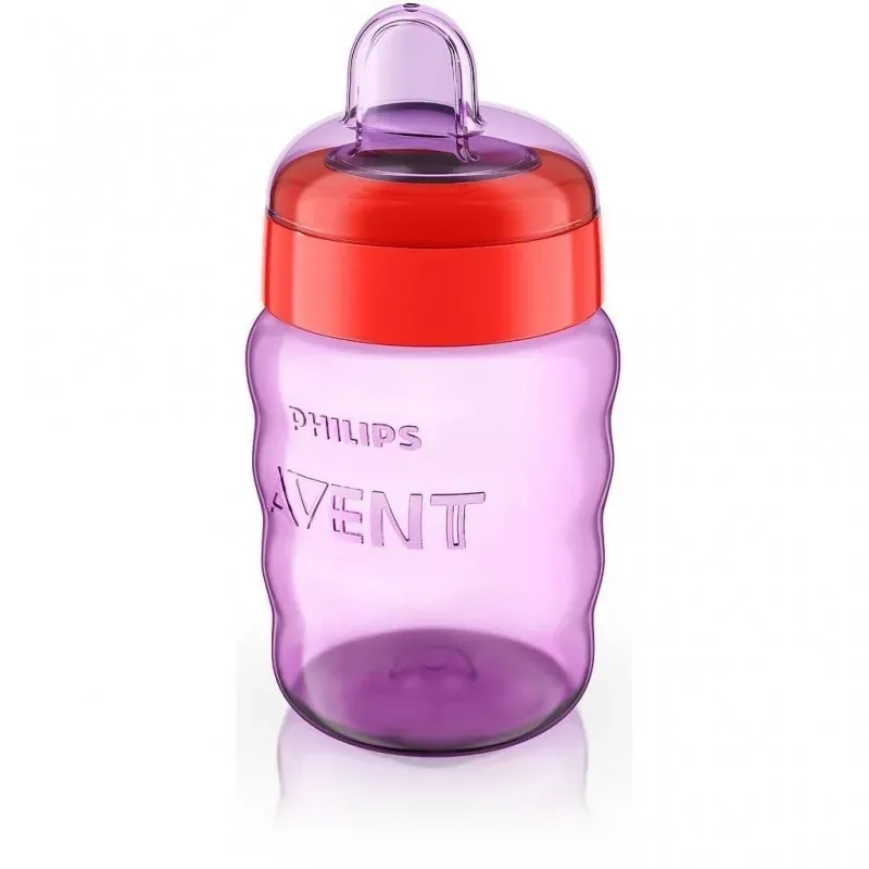 AVENT TASSE MAUVE SANS ANSES ROUGE 260 ML 12M+ FILLE - SCF553/03