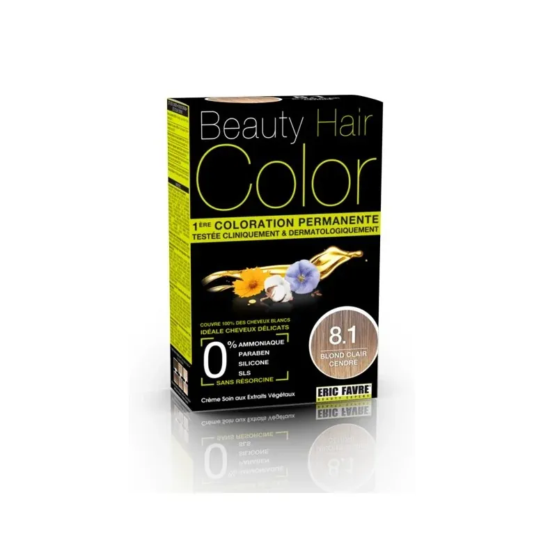BEAUTY HAIR COLOR Blond Clair Cendré 8.1 - 160ml