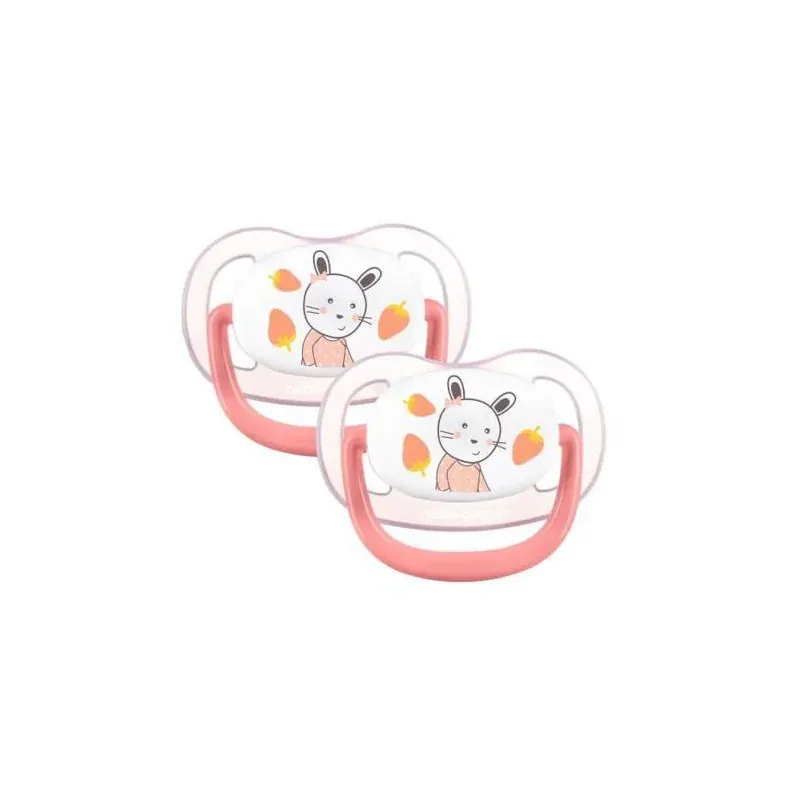 BÉBÉ CONFORT SUCETTES PHYSIO AIR CONF - 0/6 M - THE GARDENER ROSE ET JAUNE SIL X2 - 6891