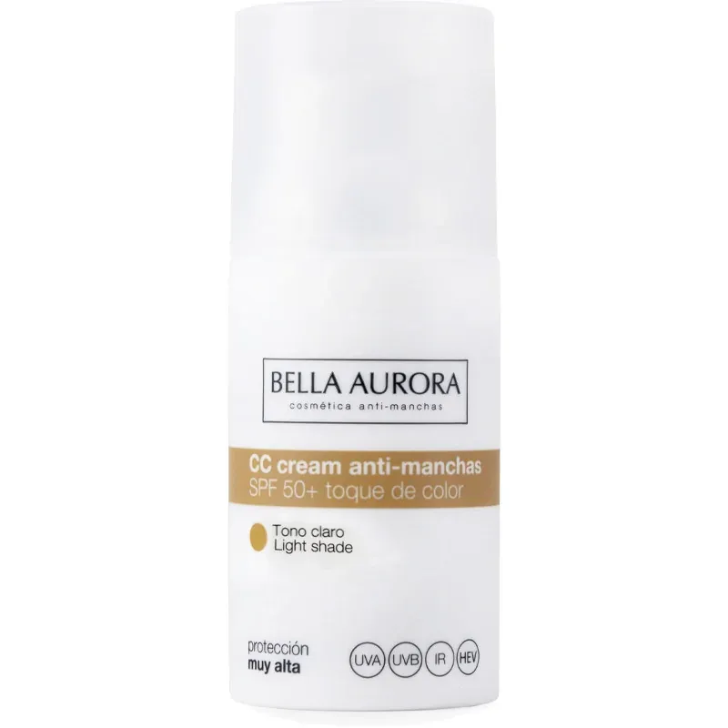 Bella Aurora CC crème anti-taches SPF50 Teinte Claire 30ml               