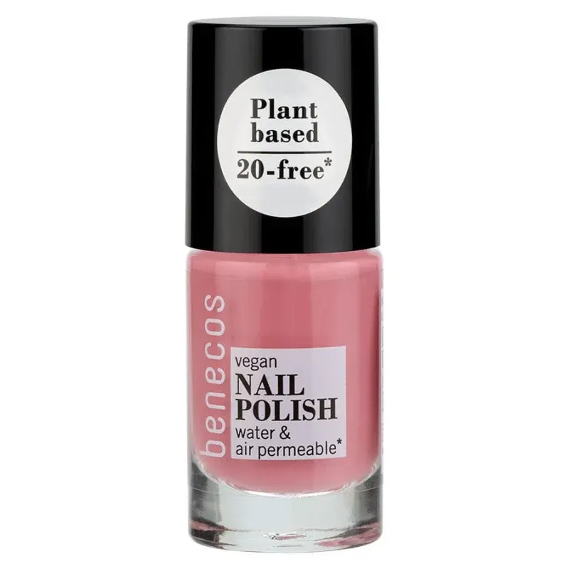 BENECOS NAIL POLISH - BUBBLE GUM - PERMÉABLE À L'EAU ET À L'OXYGÈNE 5ML      