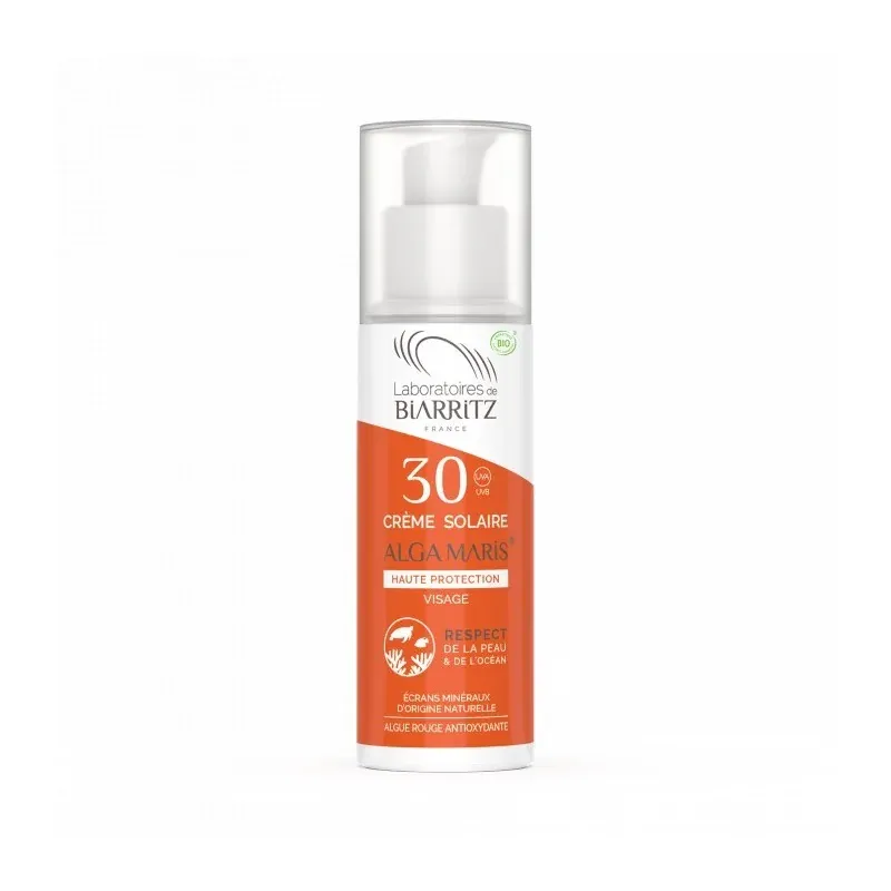 Biarritz ALGAMARIS - Crème solaire Visage SPF30
