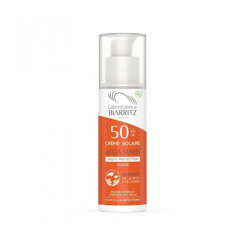 Biarritz ALGAMARIS - Crème solaire Visage SPF50