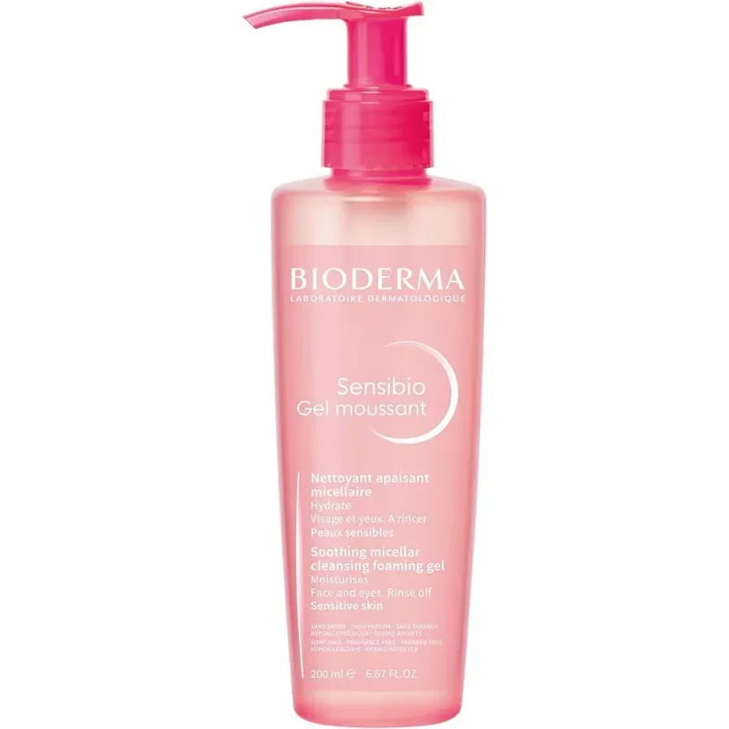 BIODERMA SENSIBIO GEL MOUSSANT NETTOYANT DOUCEUR PEAUX SENSIBLES 200 ML               