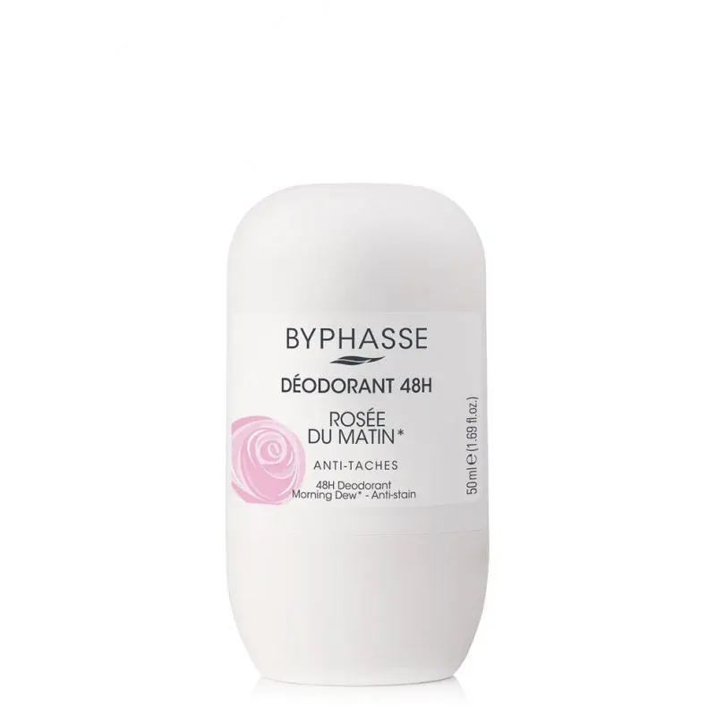 BYPHASSE DÉODORANT ROLL-ON 48H ROSÉE DU MATIN 50ML