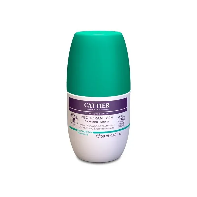 CATTIER DÉODORANT 24H ROLL-ON ANTI-TRACES 50 ML