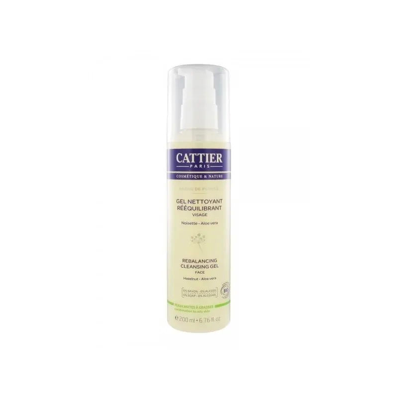Cattier GEL NETTOYANT REEQUILIBRANT O% SAVON 0% ALCOOL 200ml
