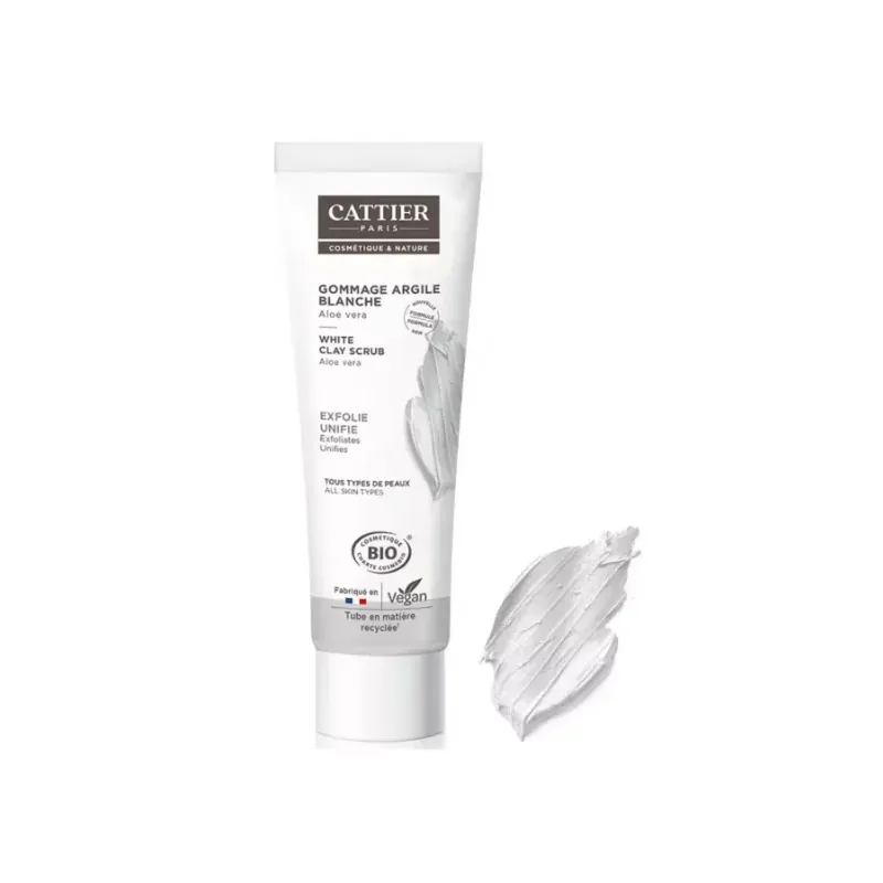 Cattier GOMMAGE A L'ARGILE BLANCHE 100ml                                