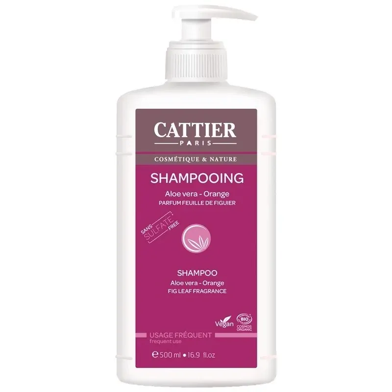 CATTIER Shampooing d’aloe vera et orange 500ml
