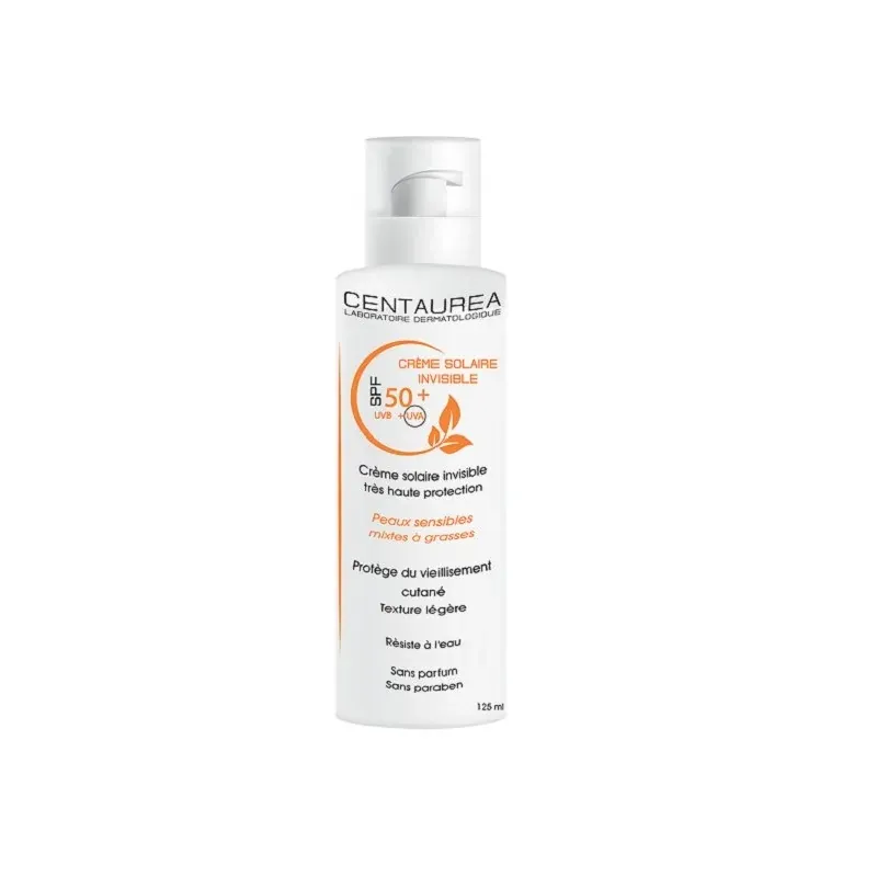 CENTAUREA Crème Solaire Invisible Spf50+ 125ml