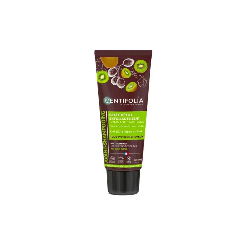 CENTIFOLIA AVANT-SHAMPOING GÉLEE DÉTOX EXFOLIANTE Gommage Capillaire 2en1 200ml