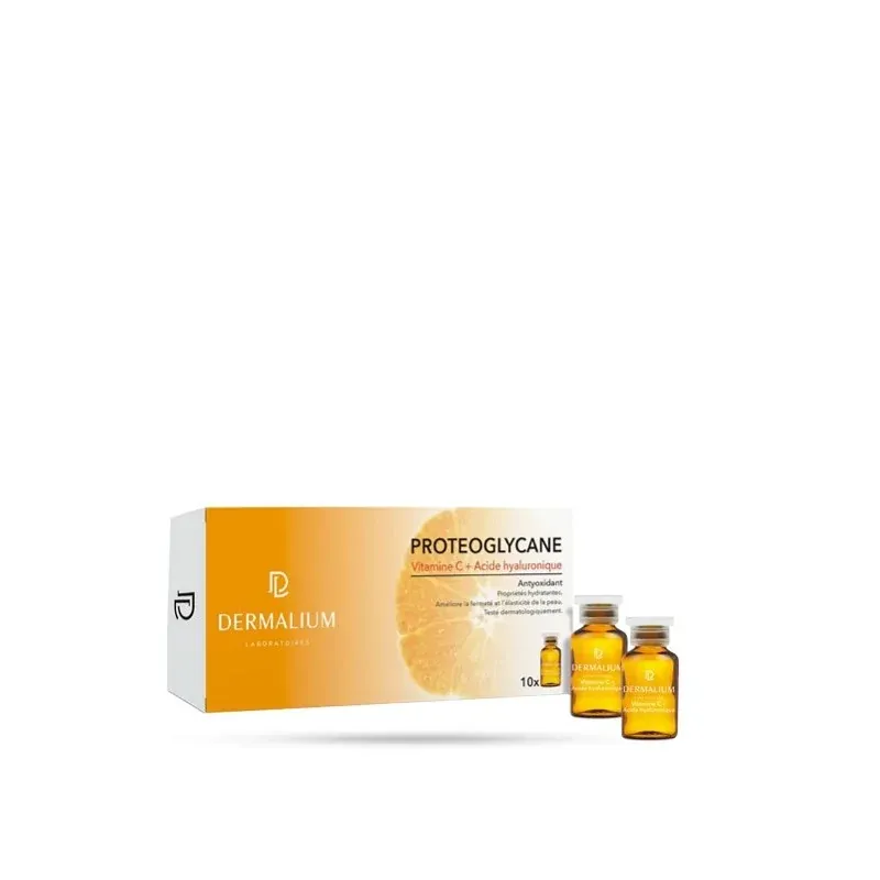 DERMALIUM PROTEOGLYCANE VITAMINE C + ACIDE HYALURONIQUE 10*2ml