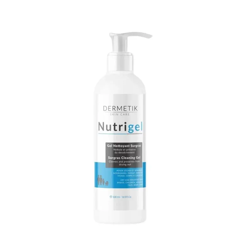 Dermetik-Nutrigel Gel Nettoyant Surgras 500ml                                         