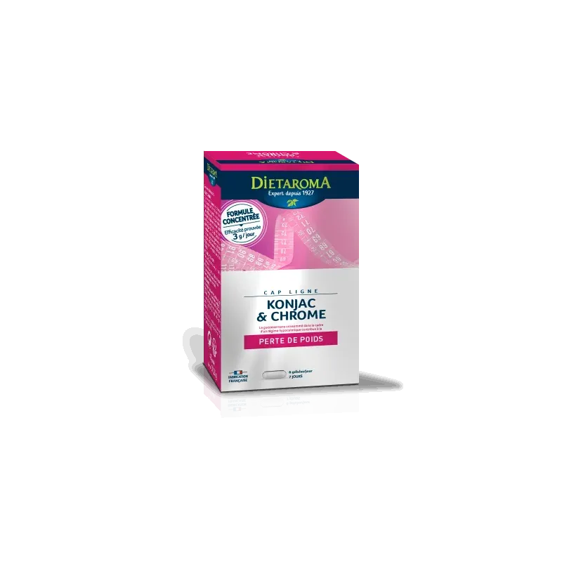 DIETAROMA CAPLIGNE KONJAC & CHROME 60 Comprimès