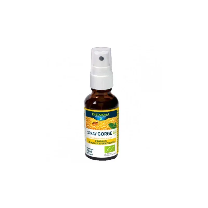 DIETAROMA SPRAY GORGE BIO A LA PROPOLIS ET AUX HUILES ESSENTIELLES