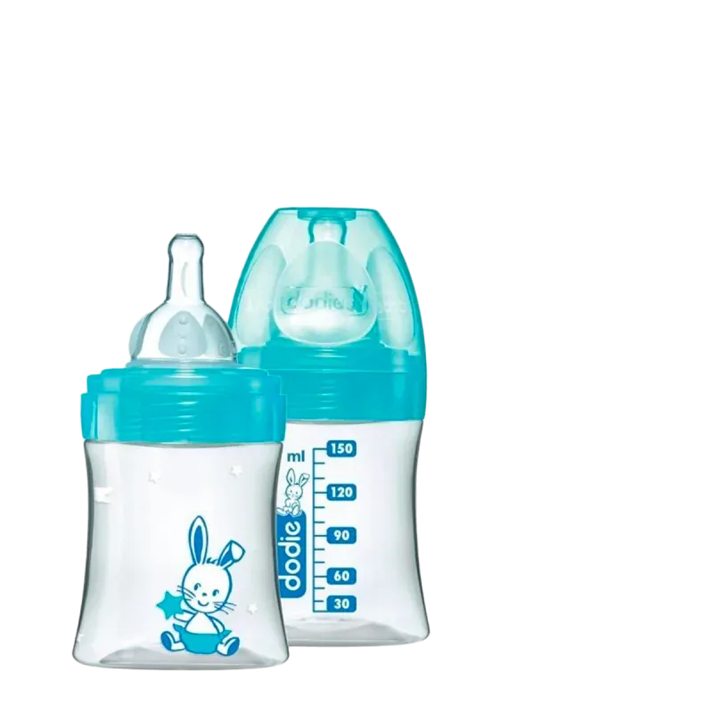 DODIE BIBERON INITIATION+ 150ML LAGOON VALENTIN 0-6 M TET RONDE 3 VIT D1