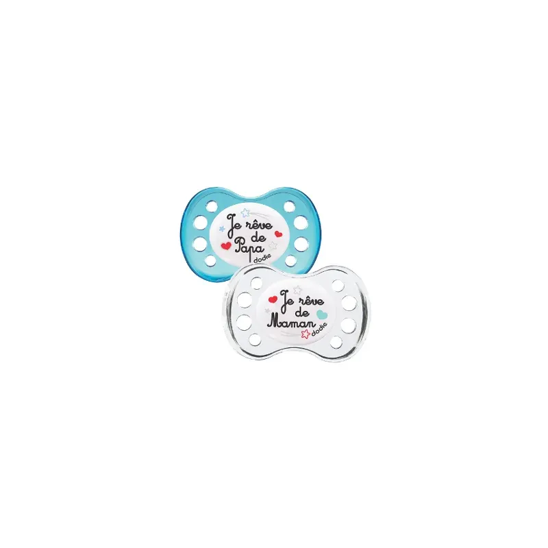 DODIE SUCETTE Anatomique SILICONE A36 +6M DUO NUIT JE RÊVE