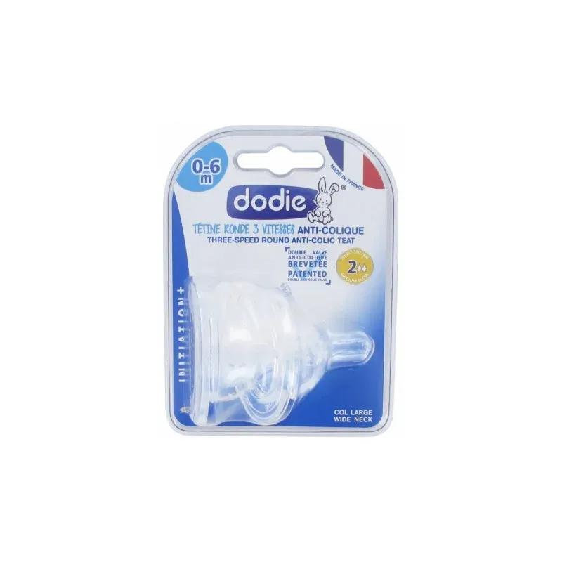DODIE TETINE INITIATION+ ANTI COLIQUE D2 0-6M X2