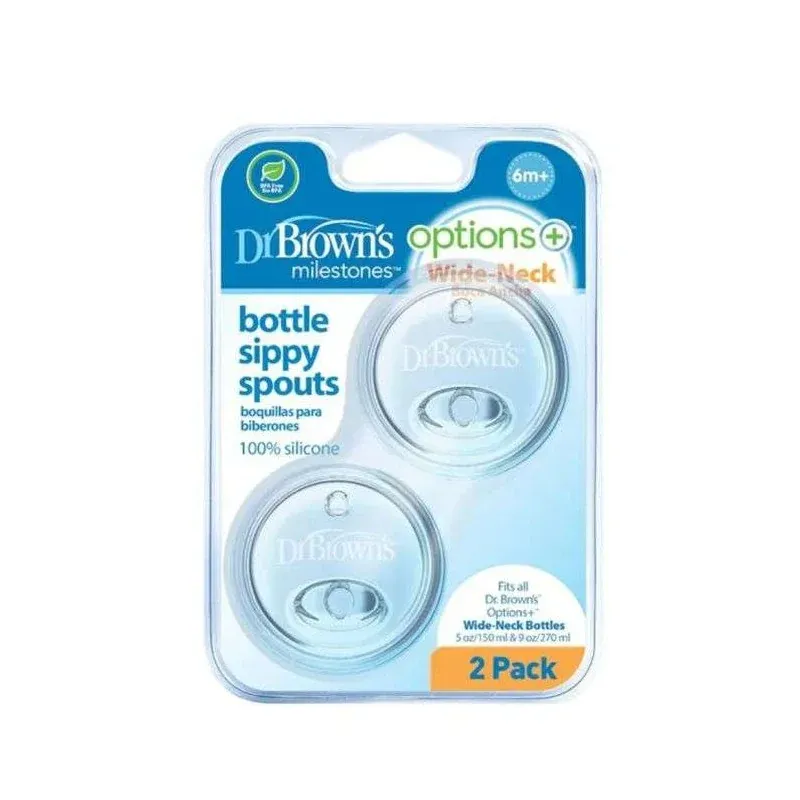 DR BROWNS OPTIONS+ TETINE TRANSITION A BEC COL LARGE PAQUET DE 2