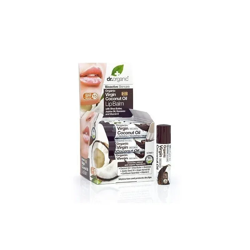 Dr. Organic Baume lèvres Au coco 5.7 ml
