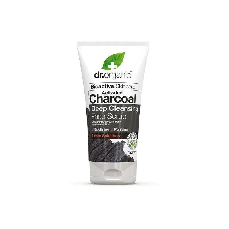DR.ORGANIC Gommage Visage au Charbon 125Ml                              