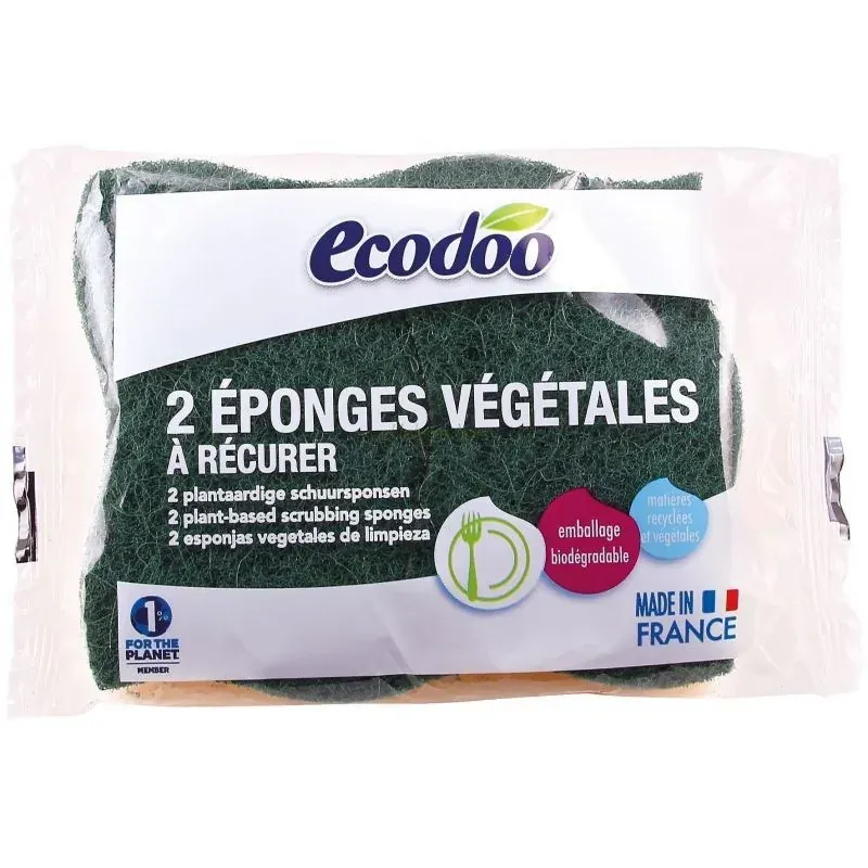 ECODOO EPONGES RECURENTES VEGETALES 2U