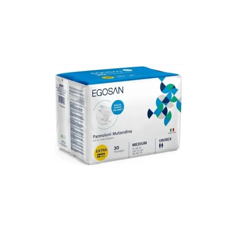 EGOSAN CHANGES COMPLETS NATURAL CONFORT 30Unités (7gttes) Taille M