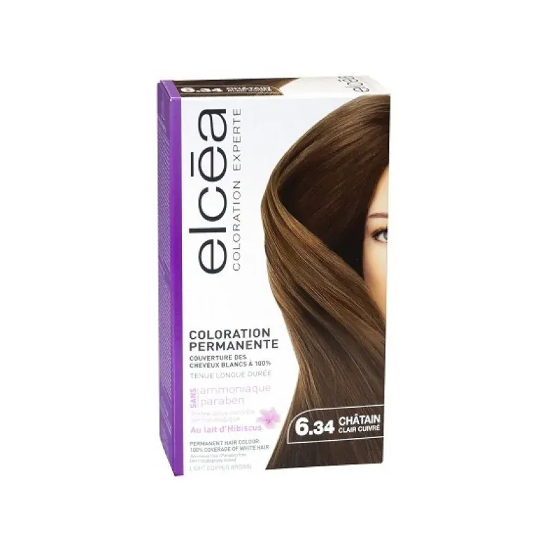 Elcéa Coloration 6.34 Chatin Clair Cuivre