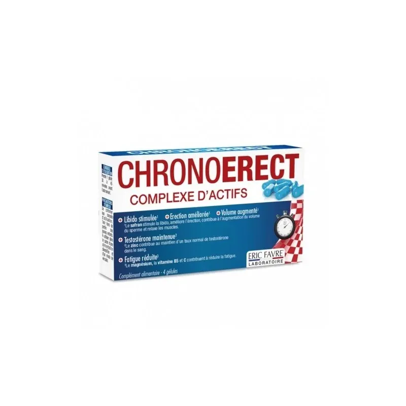 ERIC FAVRE CHRONOERECT 4 GELULES POUR TONUS SEXUEL