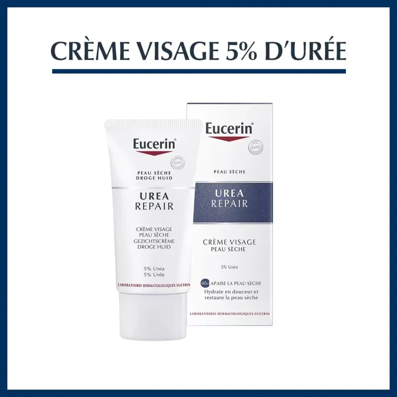 EUCERIN CRÈME VISAGE 5% D'URÉE
