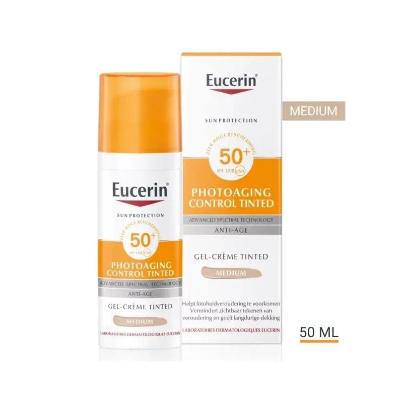 EUCERIN SUN PROTECTION CC CRÉME MÉDIUM SPF 50+ (50 ML)                   