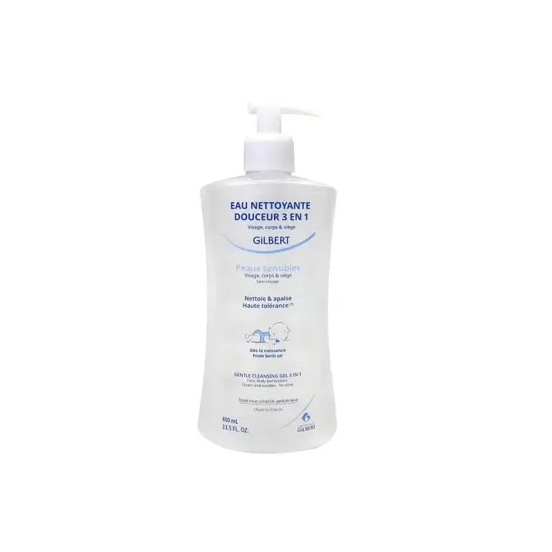 Gilbert Eau Nettoyante Douceur 3en1 Bebe 400ml
