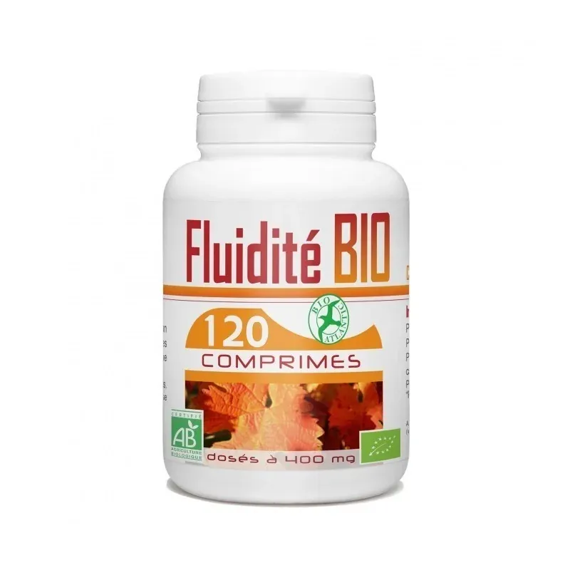 GPH DIFFUSION FLUIDITÉ BIO COMPLEXE (VIGNE ROUGE, BARDANE, HAMAMELIS ) 400 MG 120 COMPRIMÉS
