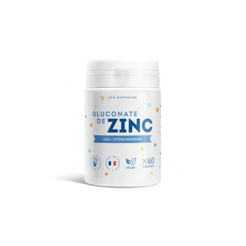 GPH DIFFUSION GLUCONATE DE ZINC 60 COMPRIMES