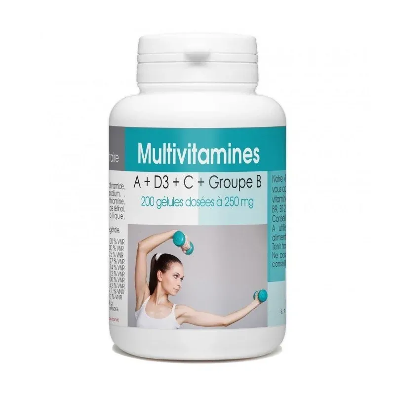 Gph diffusion MULTIVITAMINES A + D3 + C + GROUPE B 100 gélules