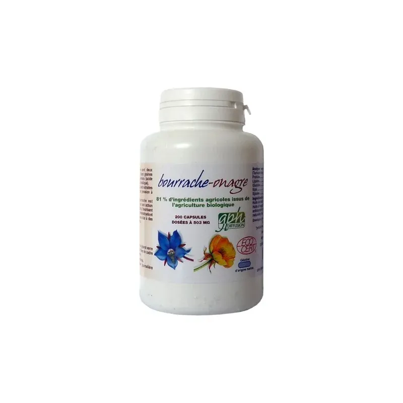 GPH DIFFUSION ONAGRE BOURRACHE Bio 200 capsules