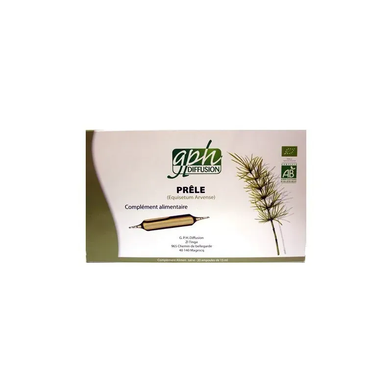 GPH DIFFUSION PRELE BIO Boite de 20 ampoules