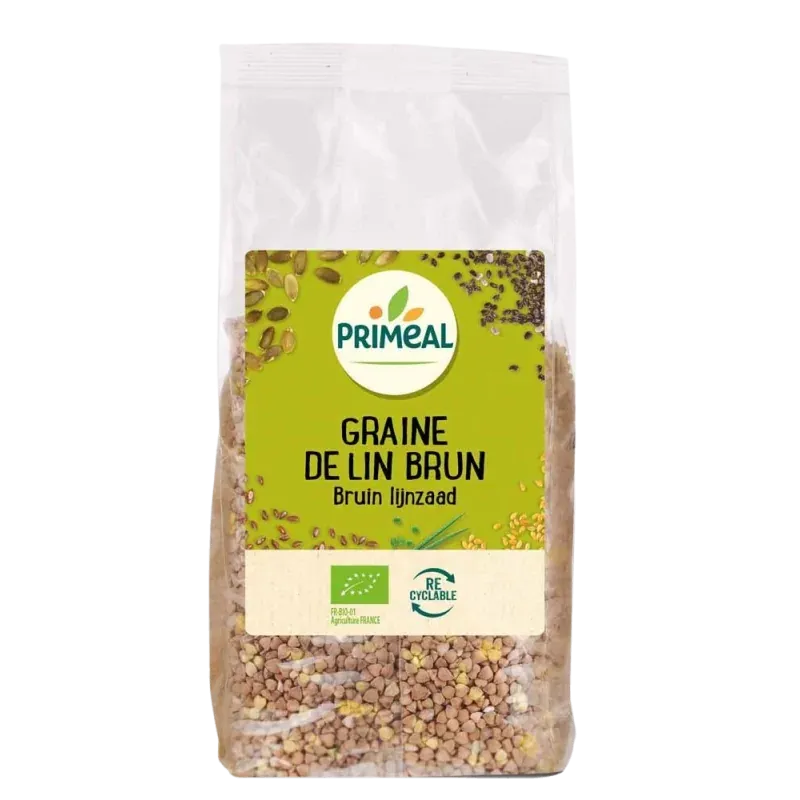 Primeal Graines de lin brun 500g