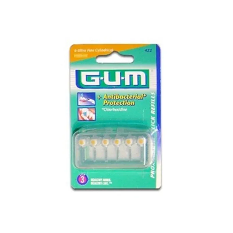 GUM RECHARGE 6 BROSSETTES ULTRA-FINES 0,9mm