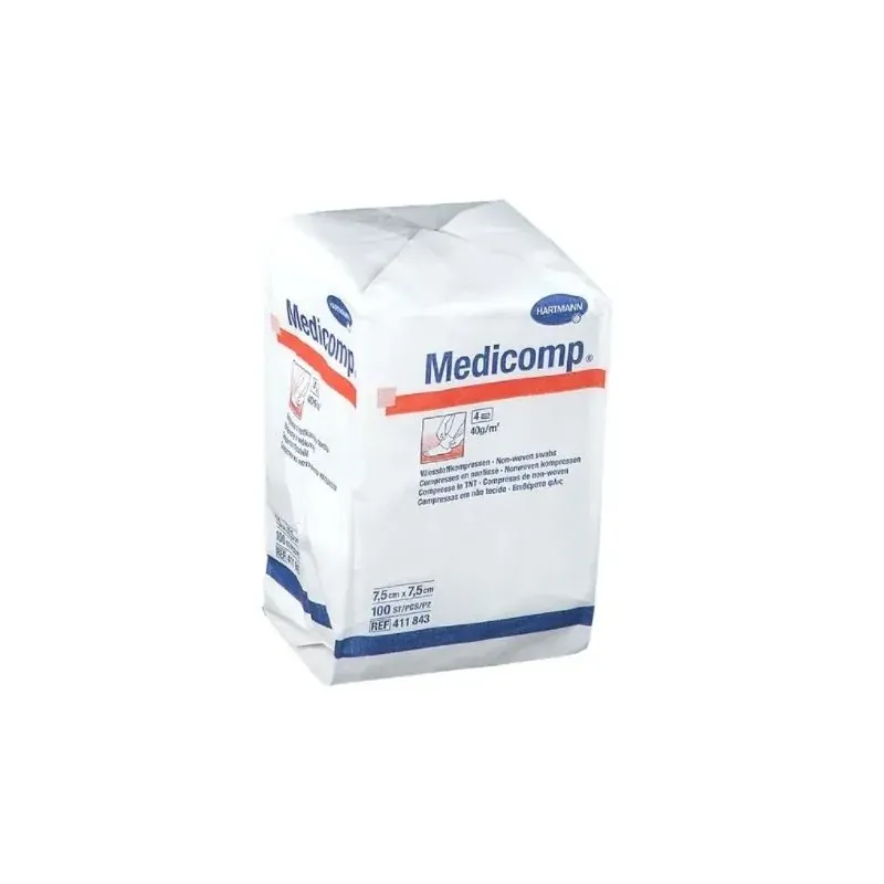 Hartmann Medicompresses 7.5*7.5cm 100/Boite